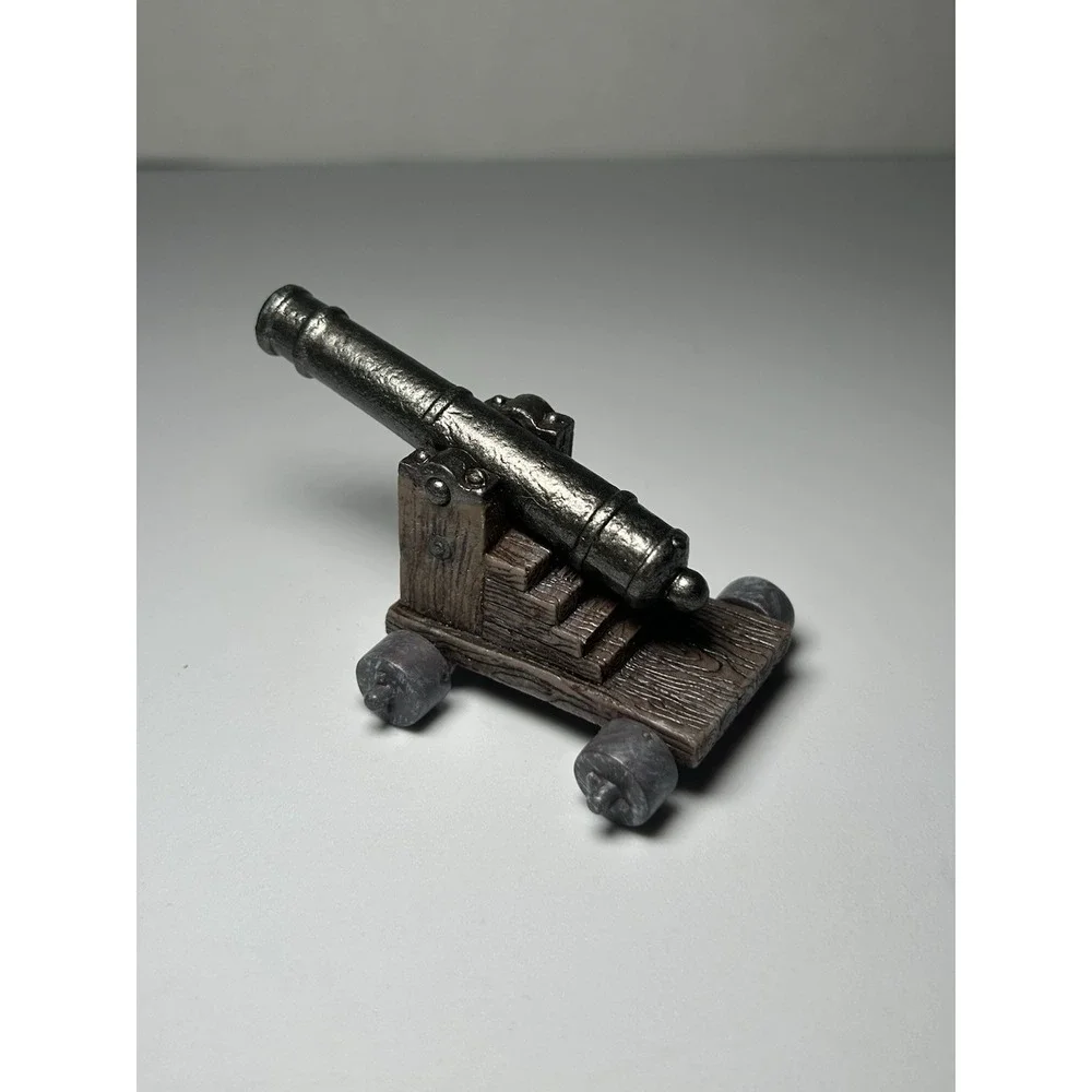 Vtg Penn Craft Cast Iron Mini Cannon Pirate Ship 3